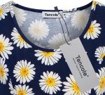 Tencole Womens Short Sleeve Summer Tunic Tops for Leggings Loose Fit Hide Belly Shirts Empire Waist Casual Tops - Image 3